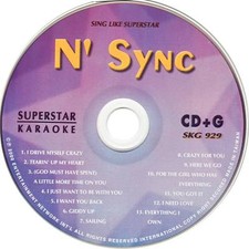 Karaoke SKG-929 Superstar N' Sync CD G New In Sleeve