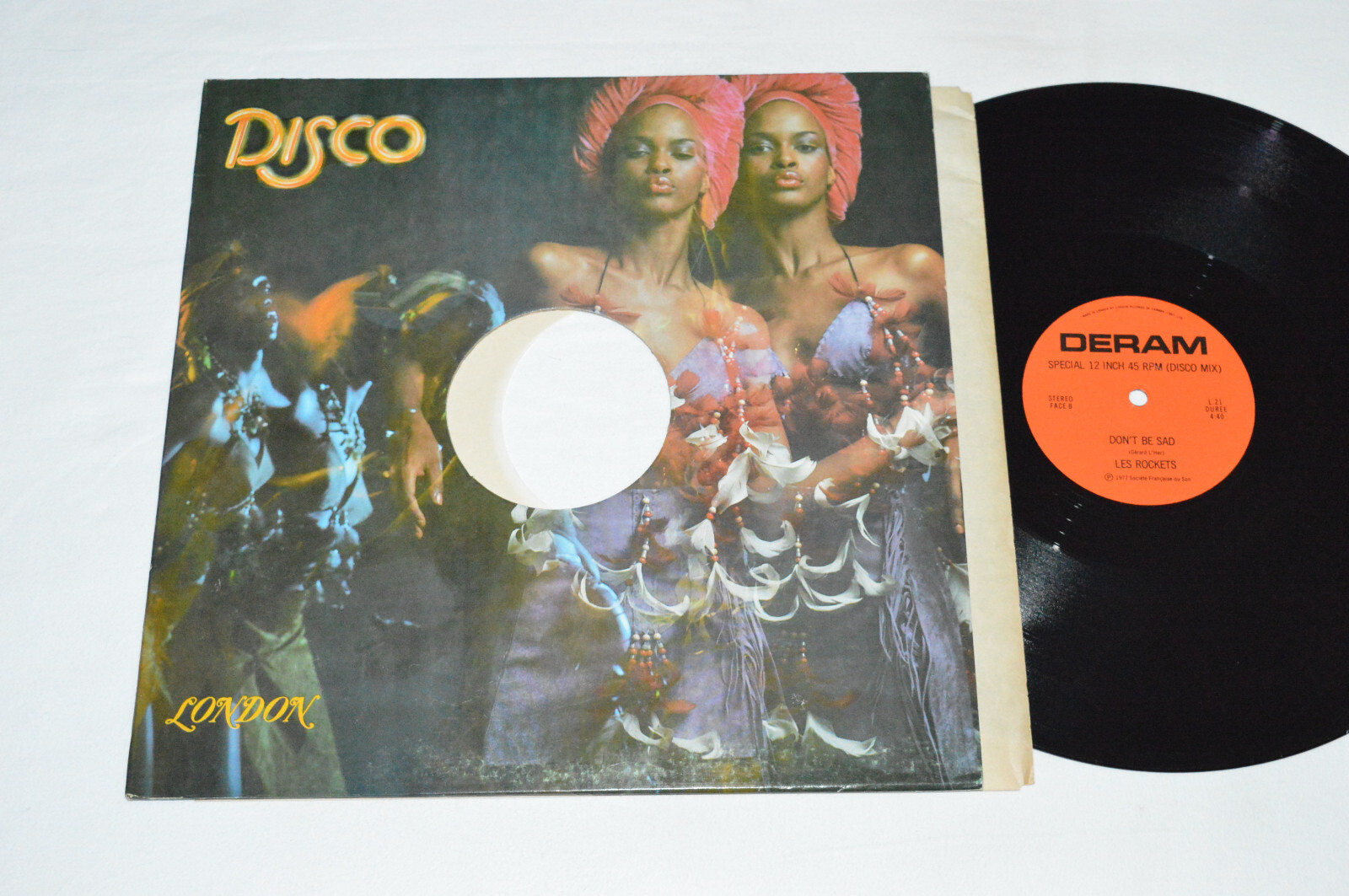 LES ROCKETS Space Rock / Don't Be Sad 12" Single Deram Disco Canada L.21 45rpm
