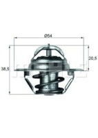 Mahle Thermostat FüR Jeep Cherokee (Xj),Grand (Zj),Wrangler I II (Yj,Sj,Tj)