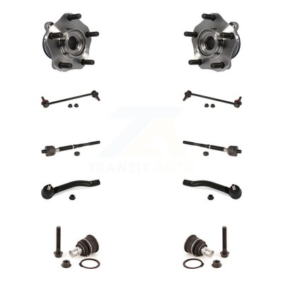 Bearing Lower Ball Joint Outer Inner Tie Rod  Link Front Kit (10Pc) For Nis