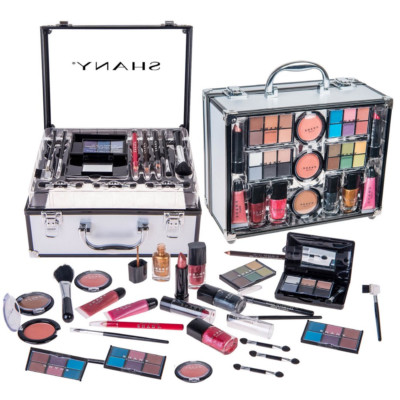 Carry All Trunk Makeup Set (Eye Shadow Palette/Blushes/Powder/Nail Polish and Mo
