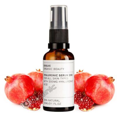 Evolve Beauty Organic Natural Hyaluronic Serum 200 - 30ml für alle Hauttypen