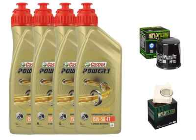 KIT/INSPEKTION YAMAHA XV 1600 ROAD STAR 1999 2003 CASTROL 15W50 ÖLFILTER LUFT