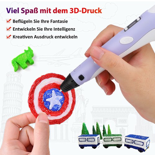 3D Stifte Set 3D Druck Stift mit 12Farben 120ft PLA Filament 3D Pen DIY Kinder - Bild 5 von 18