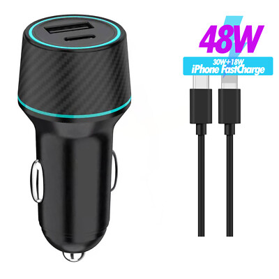 Für iPhone 16 16 Pro 15 15 Pro Usb C 48W Kfz Autoladegerät Usb C Ladekabel 