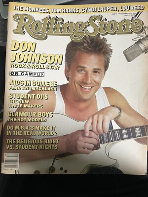 Rolling Stone Magazine  #483- Don Johnson, Monkees, Tom Hanks 25/9/86