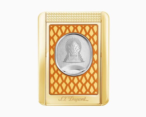 S.T. DUPONT TAGLIASIGARI X STAND GAME OF THRONES LACCA FUOCO E ORO 003153 - Picture 2 of 3