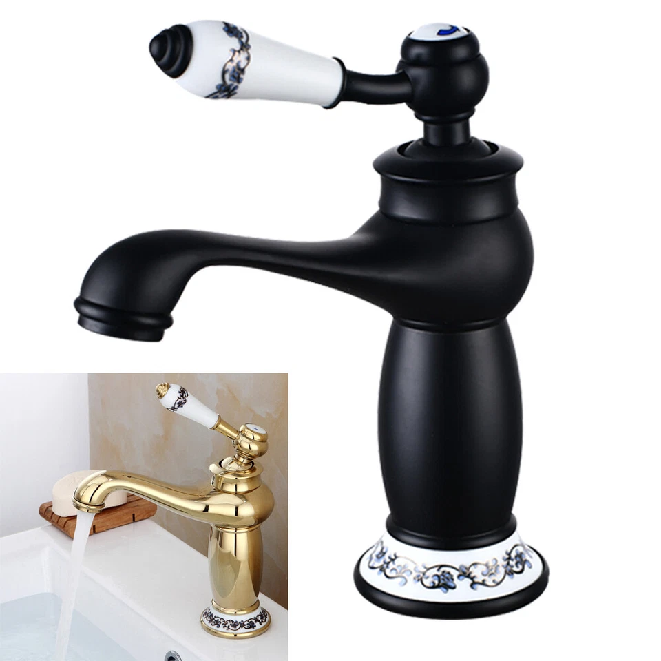 Bad Nostalgie Retro Waschtischarmatur Mischbatterie Wasserhahn Einhebelmischer - Bild 3 von 4