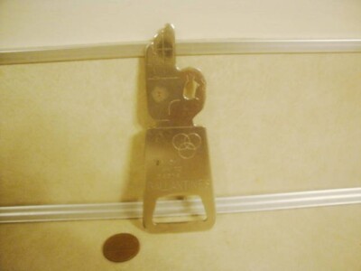 Advertising Ballantine Beer 3 Fingers OK Sign Metal Figural Bottle Opener MCM!