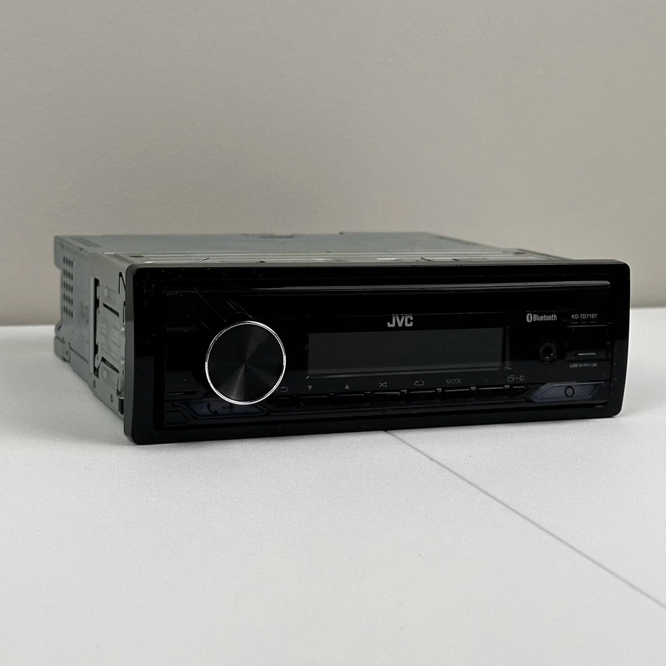 JVC KD-TD71BT CD Bluetooth USB Port Aux Input Receiver Car Radio Single Din Work - Image 3 of 4