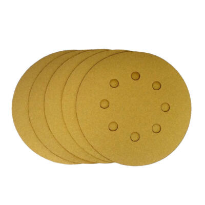 180 Grit 5/" Inch x 8 Hole Hook and Loop Sanding Discs Orbital DA Disks 50 Pack
