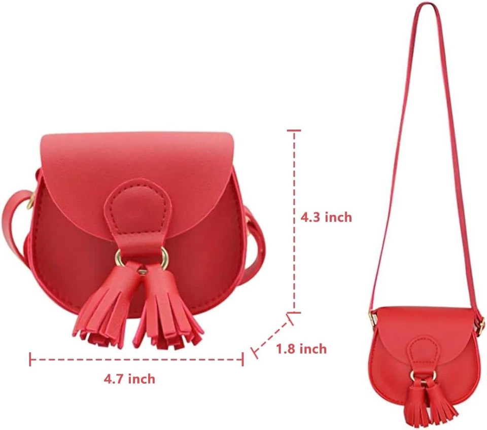 Little Girls Purse Toddler Girl Kid Purses for Little Girls (Red Small) - Image 2 of 4