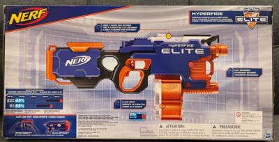 Nerf Hyperfire N-Strike Elite Blaster #B5573 Rare Brand-New Look