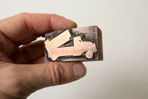 Mack? Heil Dump Truck (R3B-7) Copper Print Block Advertising Construction GMC - Picture 2 of 6