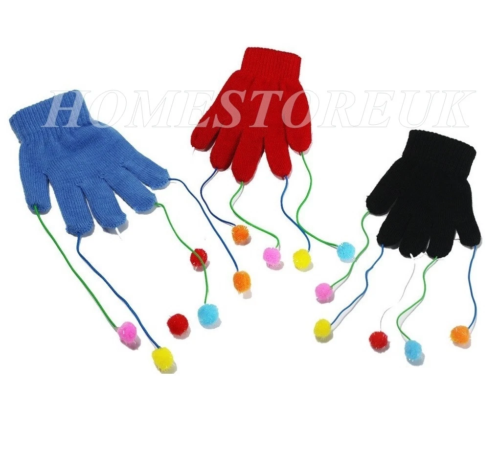 PET PUSSY CAT KITTEN PLAY GLOVE MITT WITH MOUSE MICE ON STRINGS TEASER FUN 6212