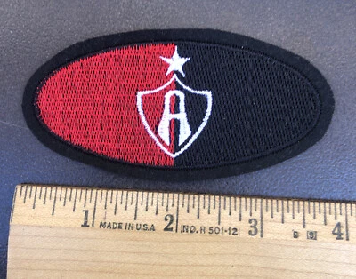 Atlas Patch Liga Mx Guadalajara Mexico Futbol Soccer 1.75”X3.75” Sew On