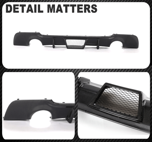 Carbon Diffusor Stoßstange Spoiler Heckansatz Für BMW 3er E92 E93 M Paket 08-11 - Bild 12 von 12