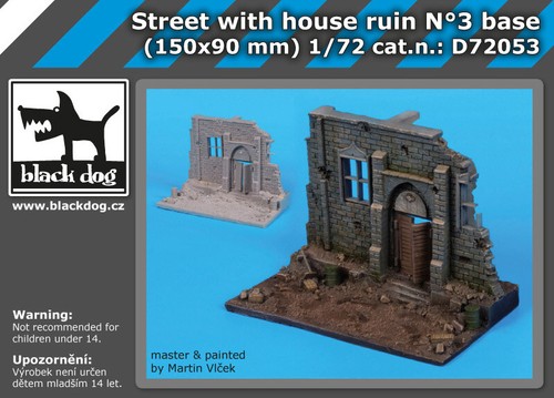 Black Dog 1/72 Street with House Ruin Base Vol.3 (150 x 90mm) - 第 1/1 張圖片