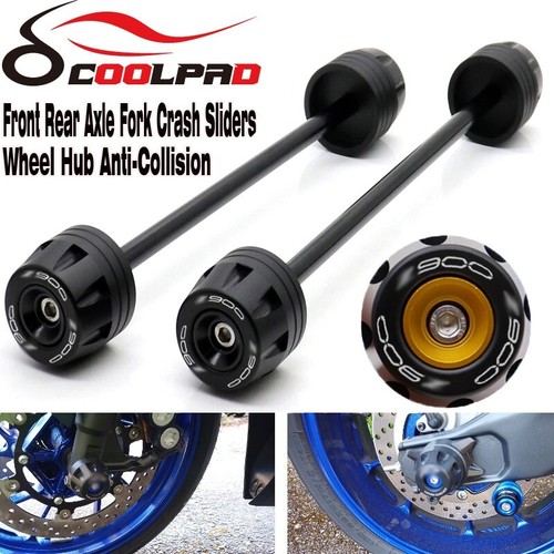 Front Rear Axle Fork Wheel Crash Protector Slider For Kawasaki Z900 Z900RS Z 900 - Picture 9 of 9
