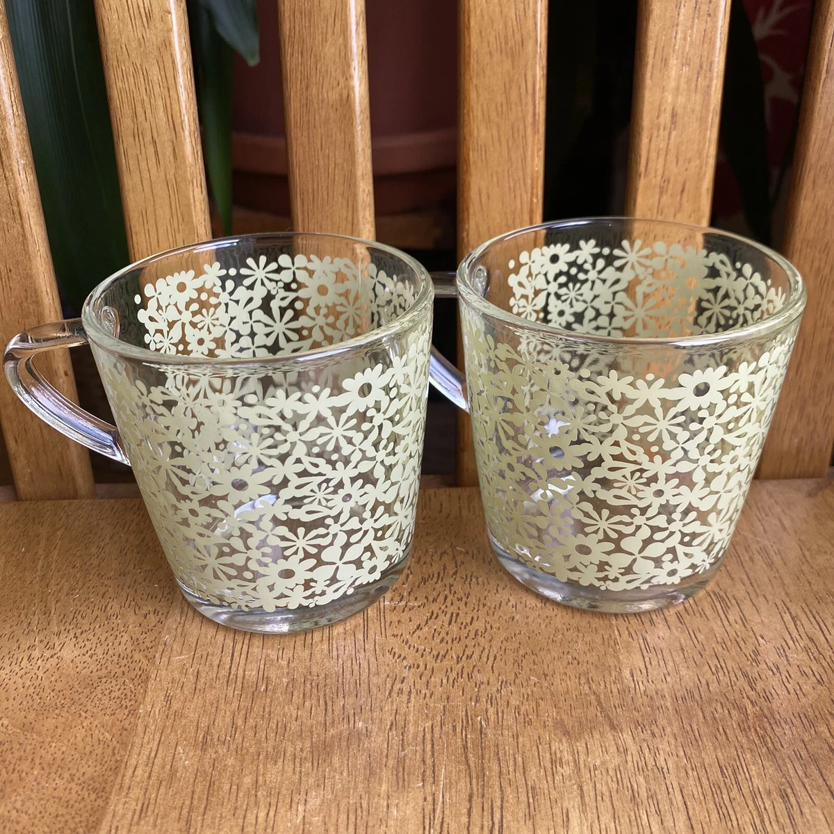 Floral Glass Mug