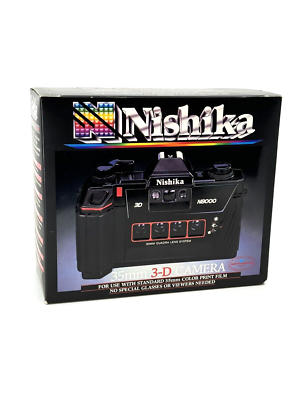 Nishika N8000 35mm Quadrascopic Stereo 3D Lenticular Camera for 