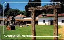 Sacramento Sutters Fort Founded 1839 California Postcard E1