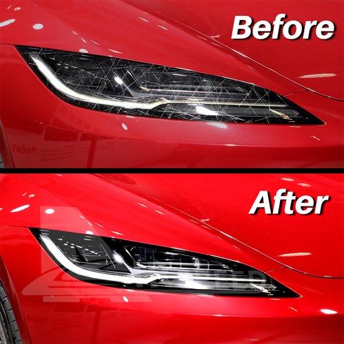 Front Headlight Precut Paint Protection Film PPF For Tesla Model 3 Highland 2024 - Picture 4 of 8
