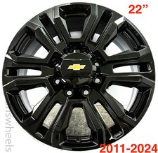 4 New Chevy Silverado 2500 3500 22 Replica Gloss Black Wheels Rims 8x180 4 New Chevy Silverado 2500 3500 22 Replica Gloss Black Wheels Rims 8x180
