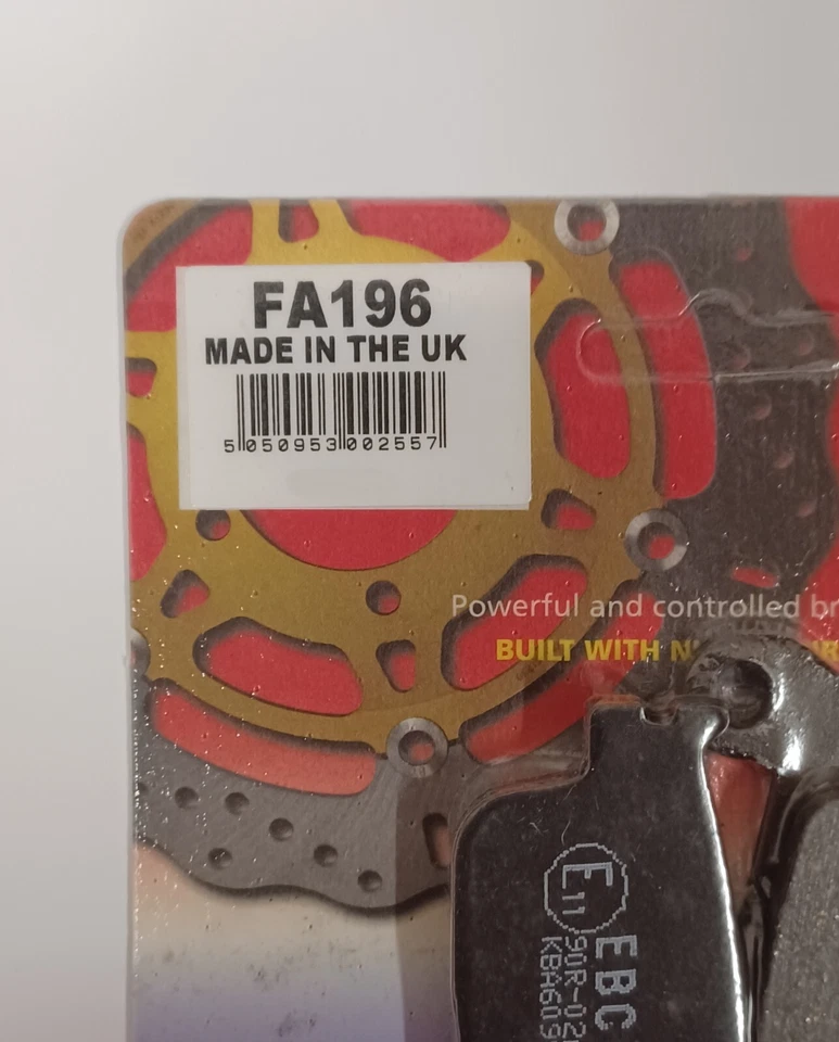 EBC 有机后盘刹垫 (1 套) 适合 VICTORY CROSS ROADS(2010 年至 2014 年) — 第 3/4 张图片