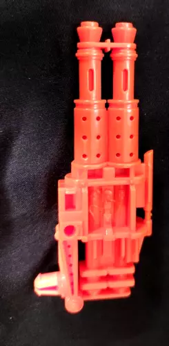 1991 GI Joe Brawler DOUBLE MACHINE GUN orange