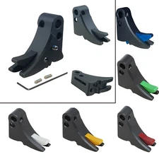 Black Anodized Aluminum Trigger Shoe With Safety For G17 G19 G23 G43