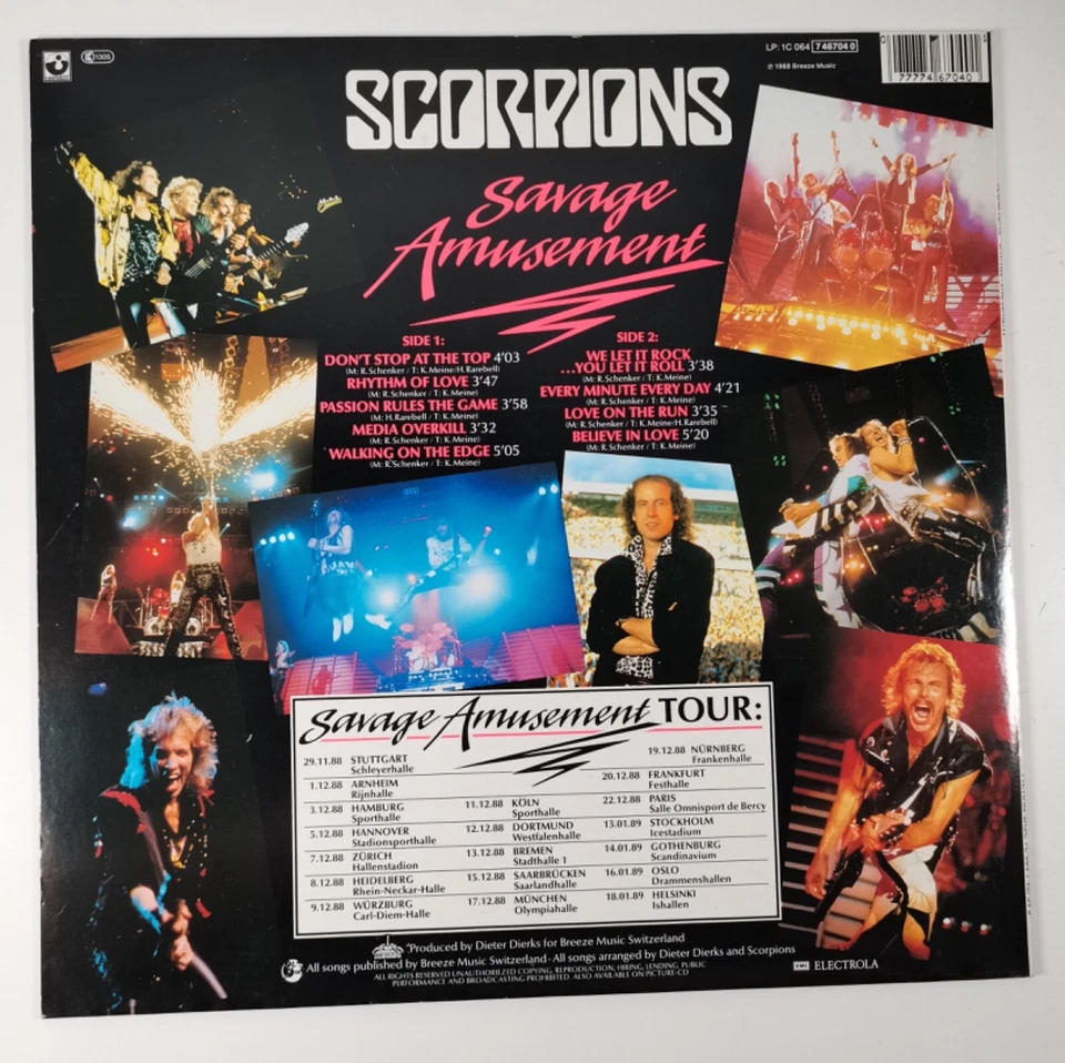 SCORPIONS Savage Amusement LP GER lim. Edition Picture Disc 1988 EMI Harvest - Bild 2 von 4
