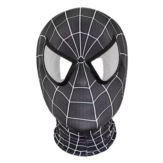Schwarze Eisenspinne 3D Maske Peter Parker Linsenmaske Superheld Cosplay Maske - Bild 2 von 4