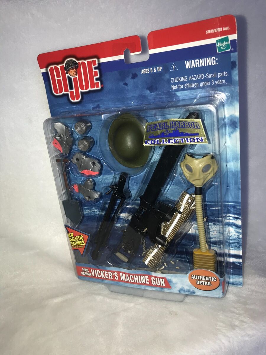 New VTG 2001 Hasbro GI Joe Pearl Harbor Vicker's Machine Gun New VTG 2001 Hasbro GI Joe Pearl Harbor Vicker's Machine Gun