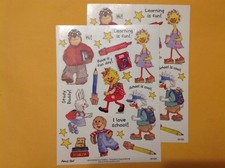 2 Suzy's Zoo sticker sheets: I love school, learning is 90156
