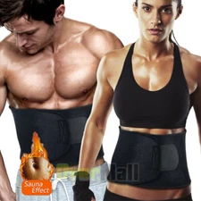 Men's Fat Burner Tummy Slim Body Shaper Neoprene Sauna Sweat Belt Waist Trainer