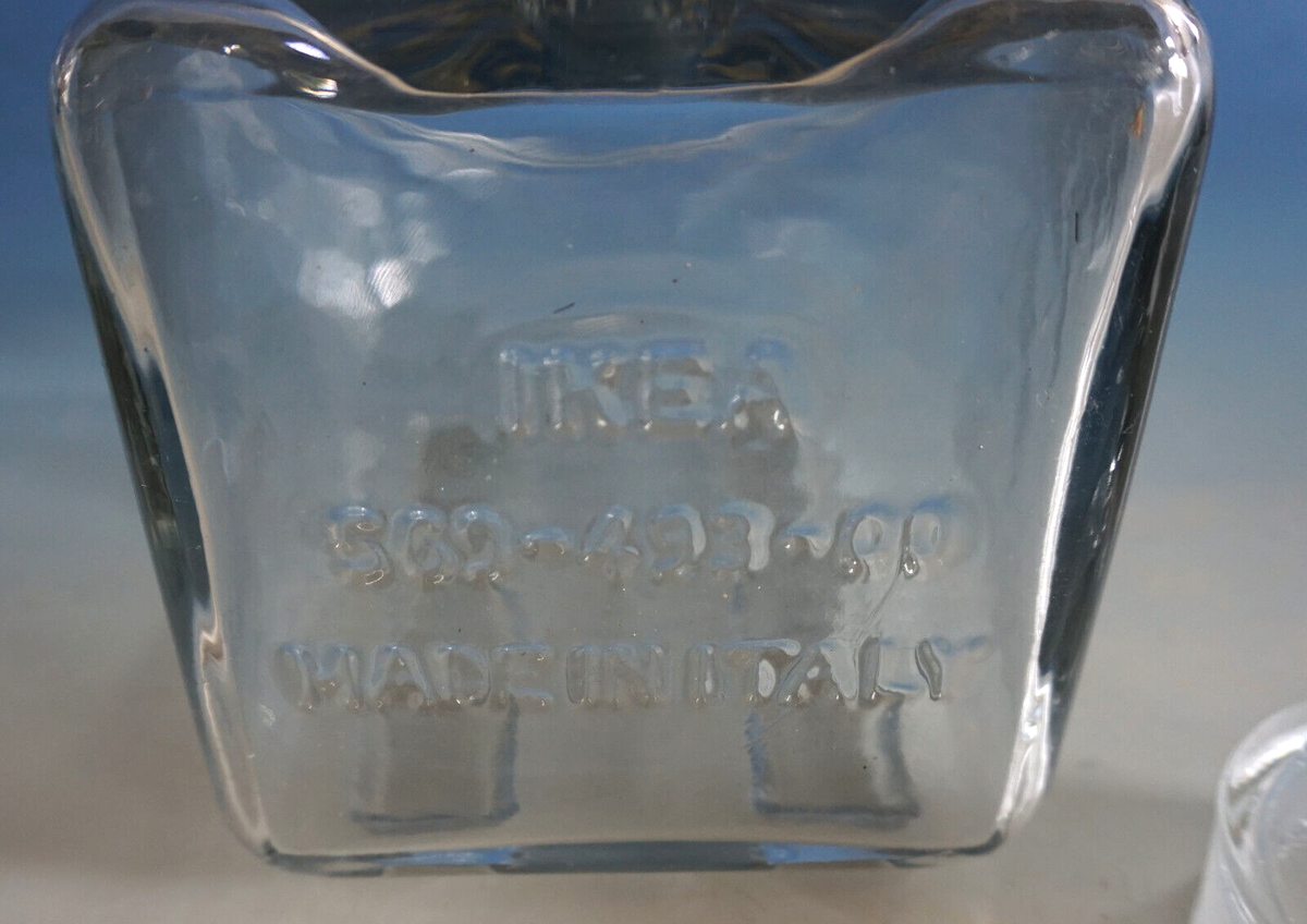Vintage Ikea Glas Deckeldose Bonbonglas Dose Bonboniere Glasdose (F024-1015)