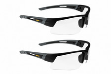 DEWALT DPG100 CROSSCUT CLEAR SAFETY GLASSES 2 PACK NEW