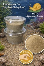 Homemade Fish Snail Shrimp Food 2 oz Total For Fry Small Fish