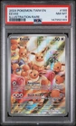 2024 POKEMON TWM EN-TWILIGHT MASQUERADE ILLUSTRATION RARE #188 EEVEE PSA 8
