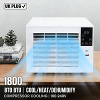 1800 BTU Portable Air Con Unit 550W Cooling Heating Dehumidifier UK Plug