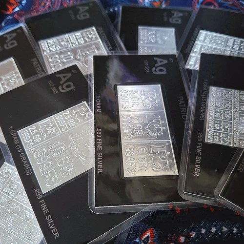 Divisible 999 Fine Silver Gram - by Patriots Coin - Carded COA Fractional Silver