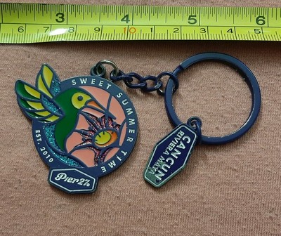 Pier 27 Est. 2010 Cancun Riviera Maya Hummingbird Sweet Summer Time Keychain