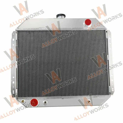 For 1966-79 Ford F-Series Bronco Trucks V8 AT 4 ROW Radiator Shroud Fan Relay - Foto 9 di 10
