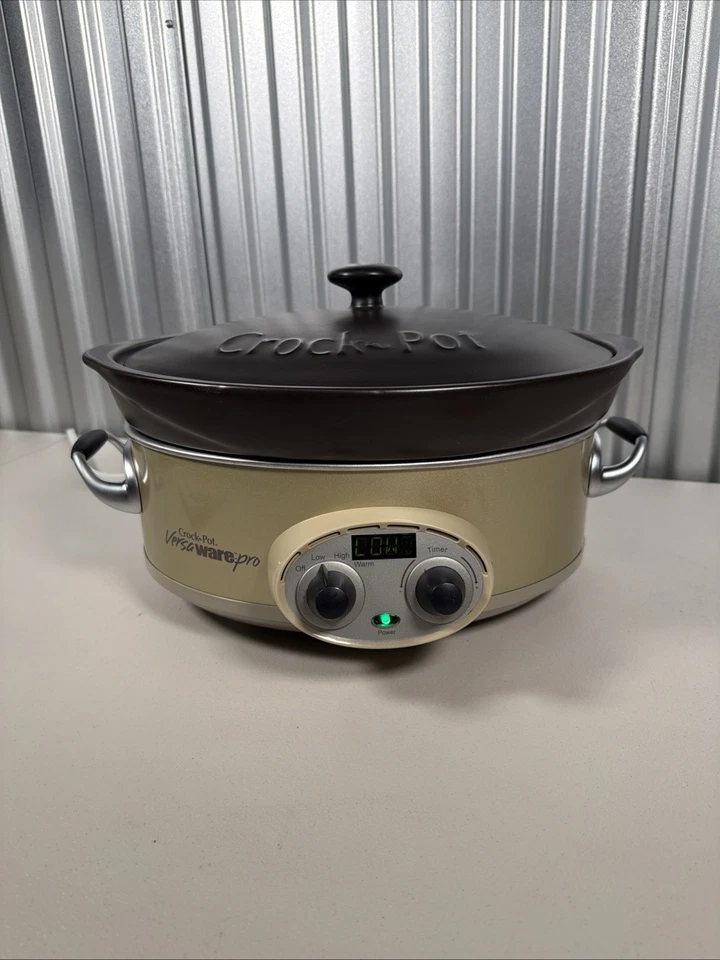 Crock Pot Versaware Pro Slow Cooker Model SCVI600B SC37 Beige 6qt Quart - Image 2 of 4