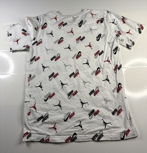 Nike Air Jordan Boys Youth XL Gray/Red/Black All Over Print Shirt - Picture 5 of 5