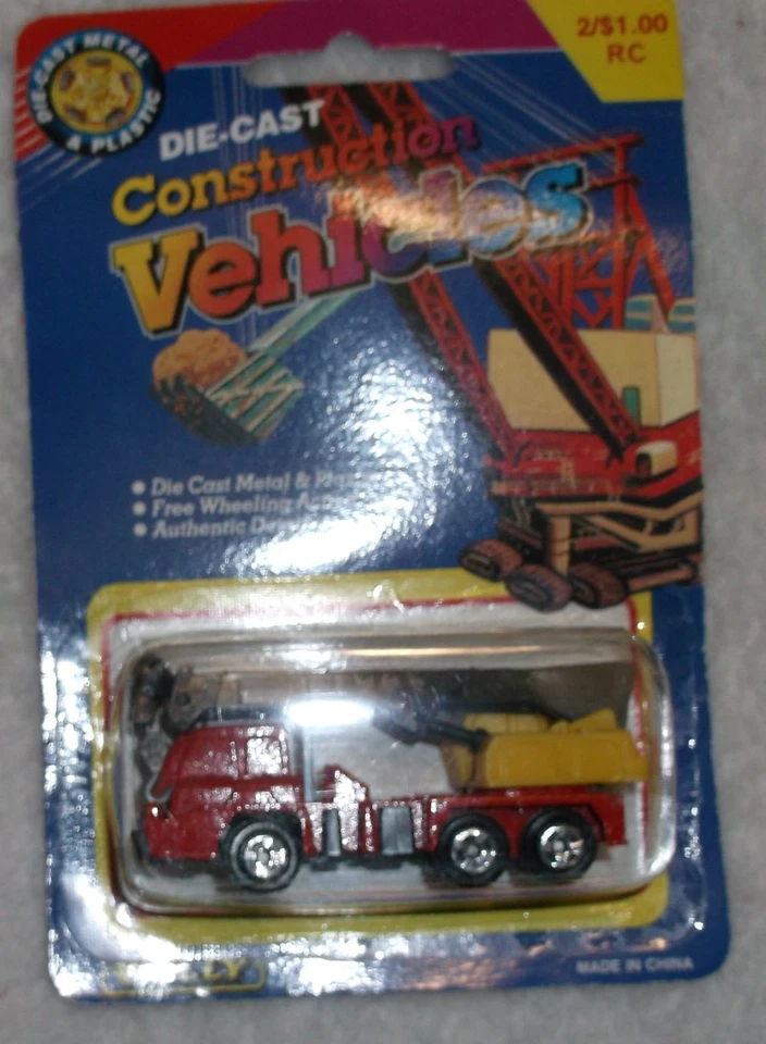Lot 2 Welly Diecast Construction Vehicles Scale 1/64 in Original Pack - Image 3 of 4