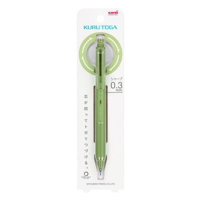 Mitsubishi Pencil Mechanical Kurutoga 1 Count (Pack of 1), herb green 