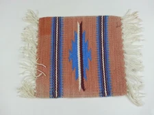 Small Hand Made Prayer Rug 9 Inch x 10 Inch