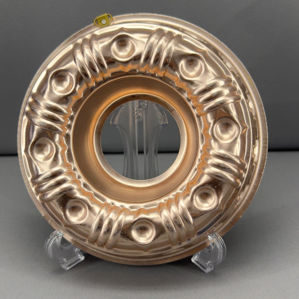 Vintage Copper Fish Mold Fluted Ring Jelly Pudding Cake Kitchen Decor - Image 4 of 4